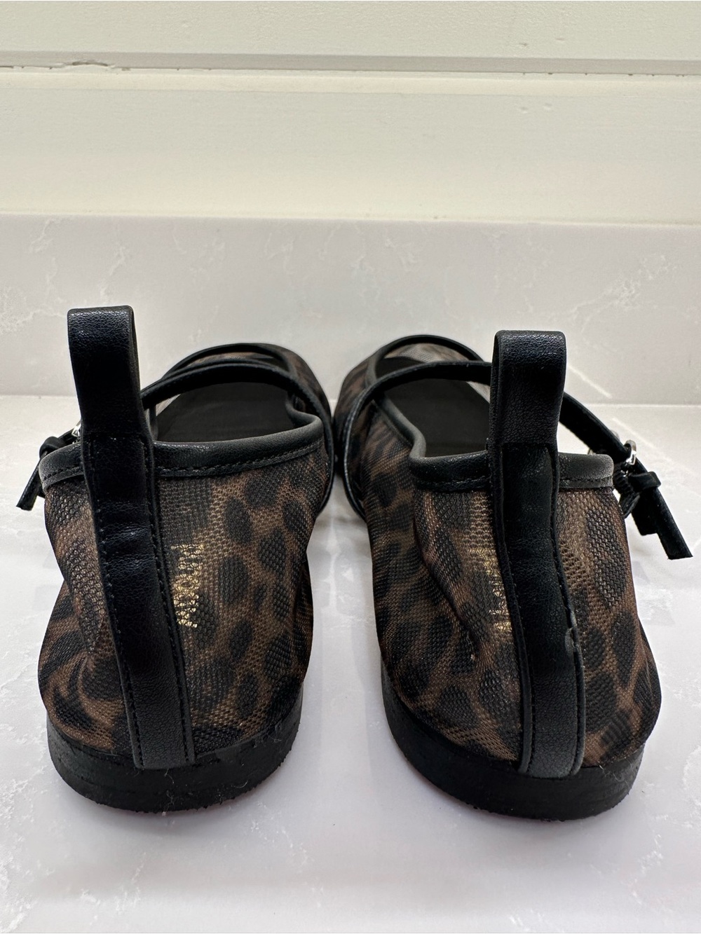 Abound Abigail Leopard Mesh Mary Jane Ballet Flats Size 9.5 - Picture 7 of 11